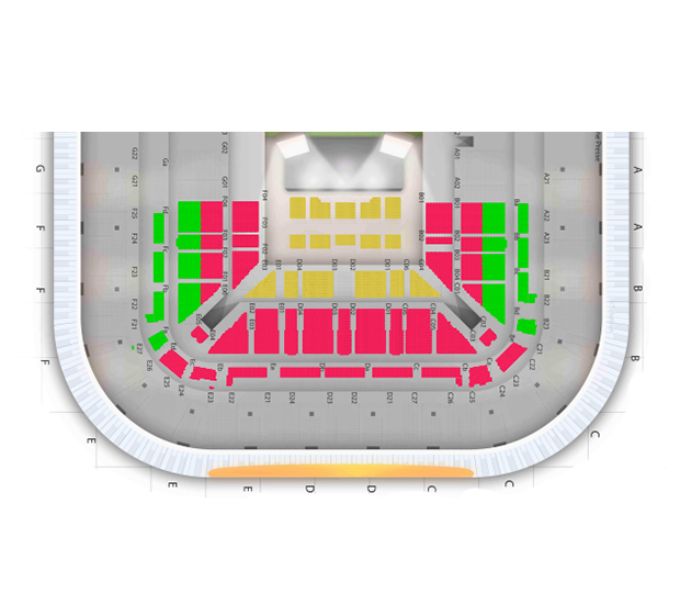 Le plan des espaces pour VITAA ET SLIMANE à la Decathlon Arena Stade Pierre Mauroy